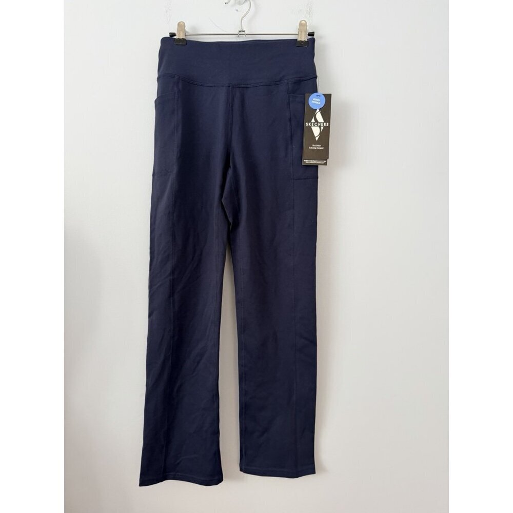NWT Sketchers Go Walk Pant Joy Leggings Womens Size S Petite Inseam Navy Blue